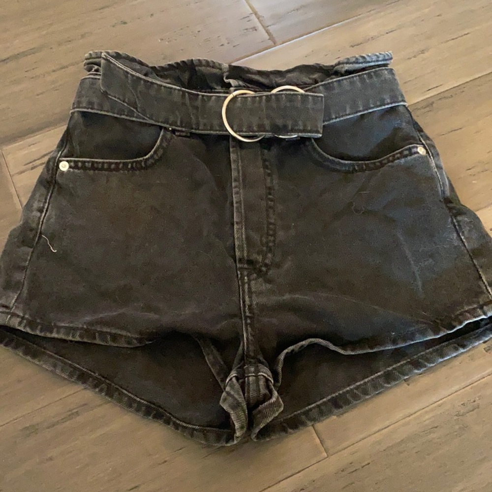 Black high waisted shorts